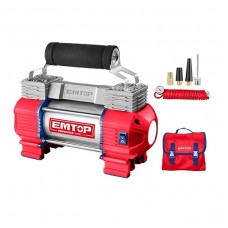 COMPRESOR 12 V 120PSI 4 PICOS 3MTS. C/LUZ EMTOP EAAC4501 COMPRESOR 12 V 120PSI 4 PICOS 3MTS. C/LUZ EMTOP EAAC4501